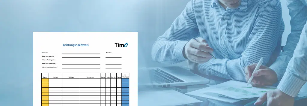 Leistungsnachweis erstellen mit kostenloser Vorlage (Excel & PDF)