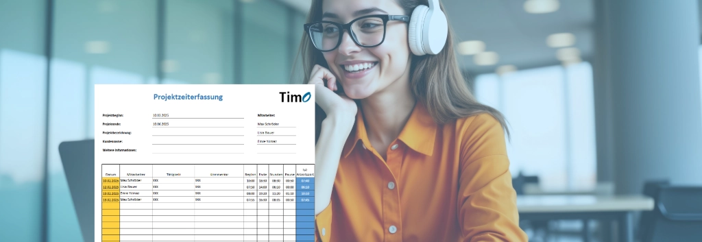 Projektzeiterfassung mit Excel ‒ kostenlose Vorlage (2025)